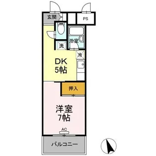 サンラフォーレ花北【1階】の間取り