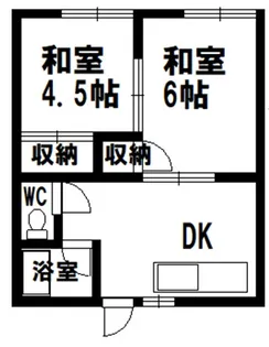 青森県青森市金沢3丁目2-12 ハイツホープ【1階】の間取り