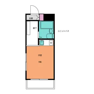 ハートハウス原木中山【4階】の間取り