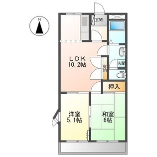 K´S小野【2階】の間取り