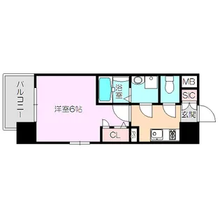 1Kの間取り画像