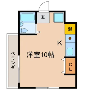 1Rの間取り画像