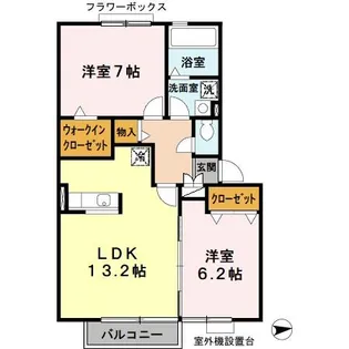 ヴィクトワール【2階】の間取り