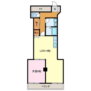 レジデンス大野【2階】の間取り