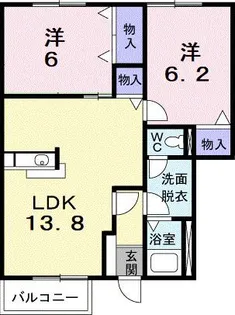 アルタイルI【1階】の間取り