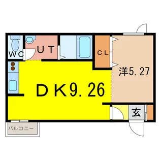 ド・フールネス716【3階】の間取り