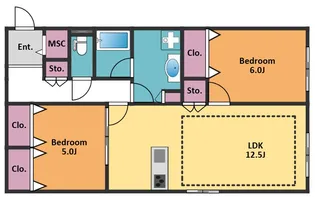 ELYSEE DAIZAWA【1階】の間取り