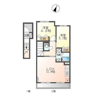 メゾン クリスタル【2階】の間取り