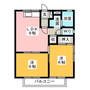 ウィンドミル【2階】の間取り