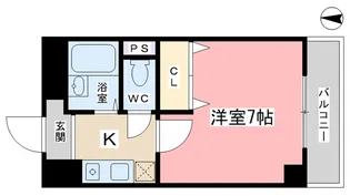 1Kの間取り画像