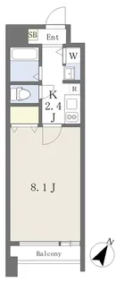 グラン・ドミール新寺【8階】の間取り