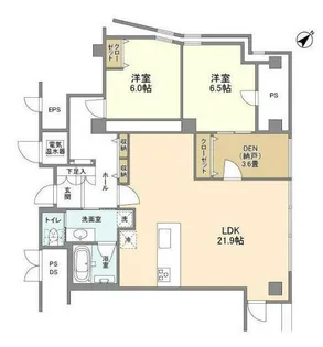渋谷プロパティータワー【15階】の間取り
