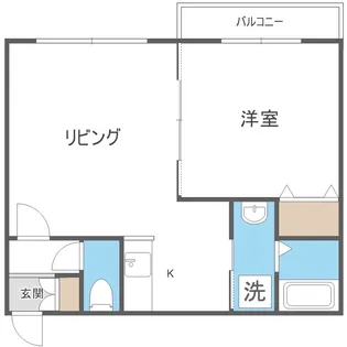 クラリス菊水V【1階】の間取り