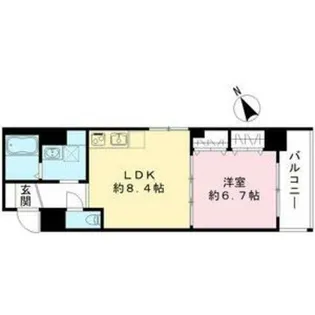 パークナードフィットなかもず【10階】の間取り