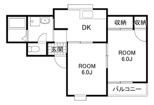 ポシブル【2階】の間取り