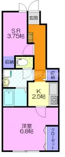 シャルム清原台【1階】の間取り