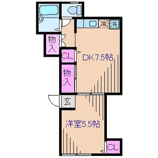 神奈川県横浜市港北区菊名5【アパート】の間取り