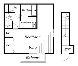 ピースサル【2階】の間取り