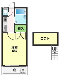 1Kの間取り画像