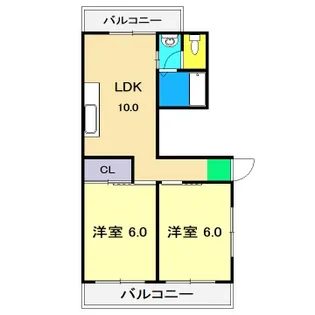 COPO HARIMAYA【2階】の間取り