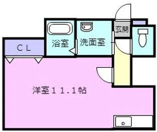 アンダーズ苫小牧栄町【4階】の間取り