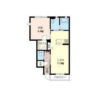 ラフィーネB【1階】の間取り