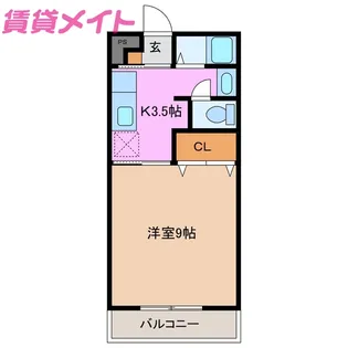 グリーンハイツ【2階】の間取り