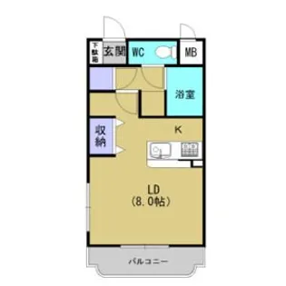 レクエルドユーミー【1階】の間取り