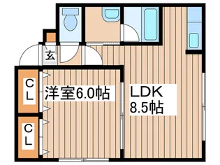 クリアフィ-ルド【3階】の間取り