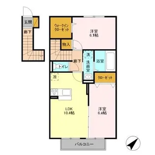 CASA VERDE【2階】の間取り