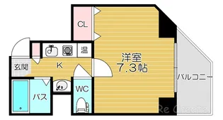 大阪府大阪市天王寺区寺田町2【マンション】の間取り