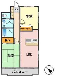 クレセントパレス【1階】の間取り