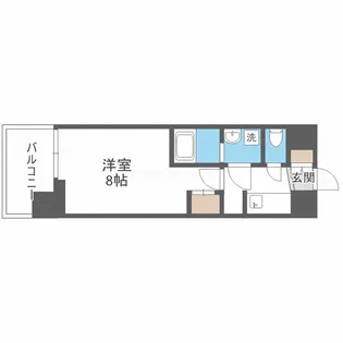 RIDGE姫島【4階】の間取り