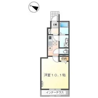 ヴィラコートサクラ【1階】の間取り