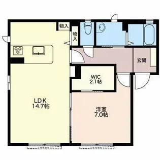 リベルテ【1階】の間取り