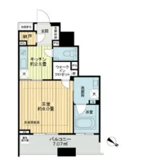東京都中央区新川2【マンション】の間取り