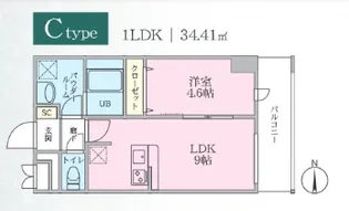 Plumeria【4階】の間取り