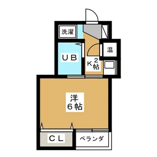 都ビル築地【6階】の間取り