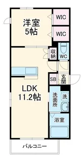 アルベール南浦和【1階】の間取り