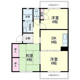 アマネセル堅田【1階】の間取り