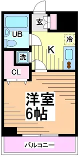 東京都渋谷区本町1【マンション】の間取り