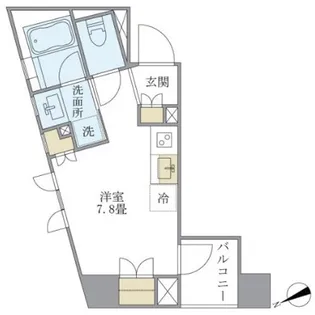 Brillia ist 銀座東【2階】の間取り