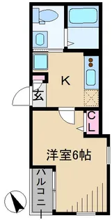 ハーミットクラブハウス日吉II【2階】の間取り