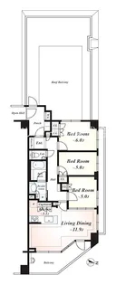アールブラン大井町ミュゼ【6階】の間取り