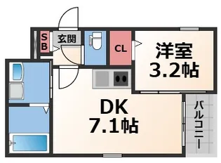 大阪府大阪市生野区巽西4【アパート】の間取り