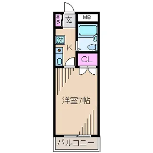 アメニティー木月【2階】の間取り