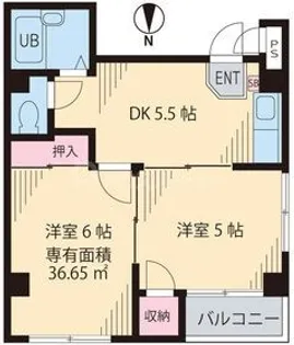 クレッシェンドI【3階】の間取り