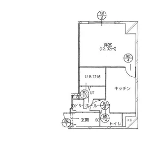 TS 5th Building【5階】の間取り