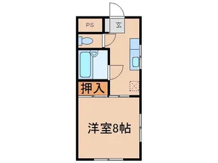 金谷パークハイツ【3階】の間取り