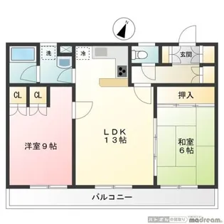 東京都大田区南千束3【マンション】の間取り